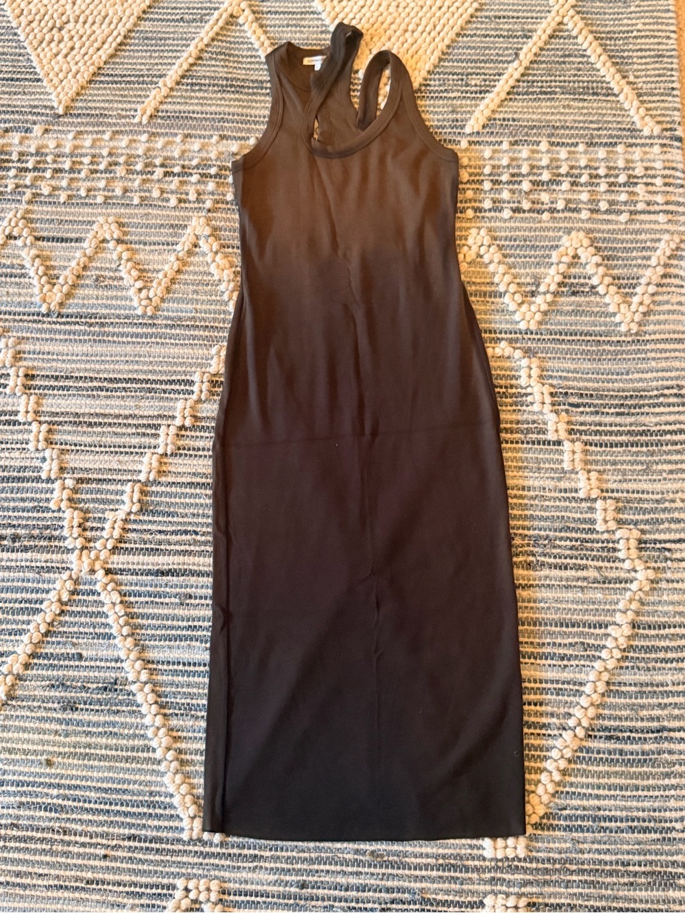 COTTON CITIZEN Sleeveless Brown to Black Tank Midi Dress